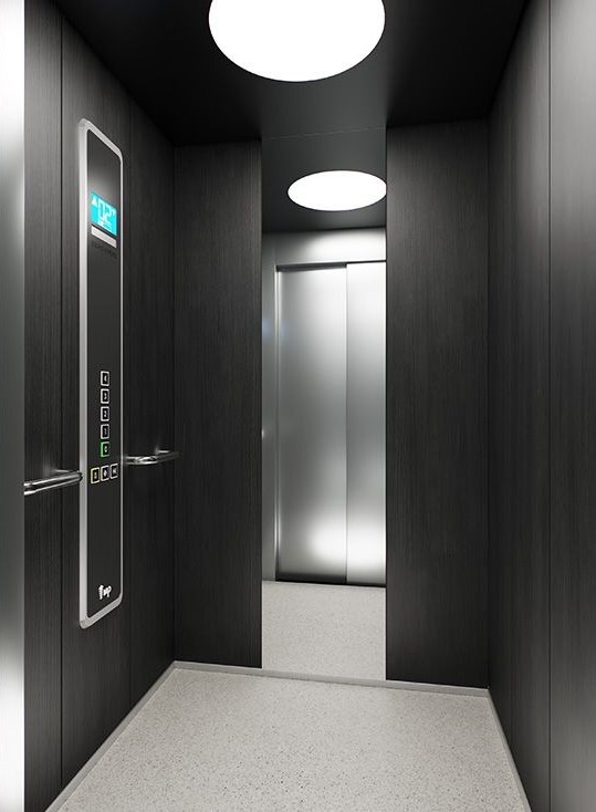 Cabina modelo con materiales de alta calidad — Ascensores Skylift