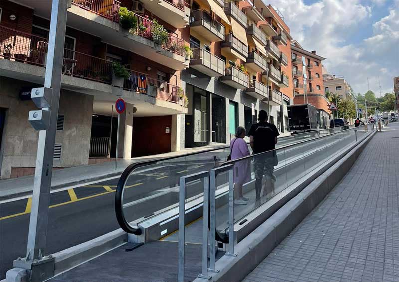 Escaleras mecánicas urbanas instaladas por Ascensores Skylift
