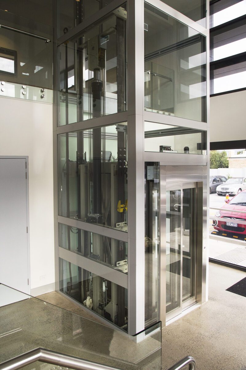 Ascensor de cristal exterior — Ascensores Skylift